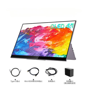 Sculptor OLED 15.6 Inch Monitor 4K Portable Screen 100%Adobe RGB UHD Speakers Game Display